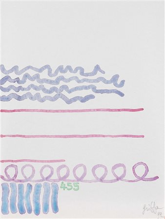 Giorgio Griffa Torino 1936 Senza titolo, 1992 Acquerello su carta, cm....