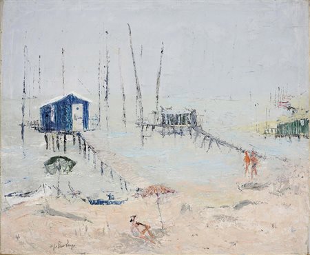 Adriano di Spilimbergo Buenos Aires 1908 - Spilimbergo (Pn) 1975 Capanni sul...