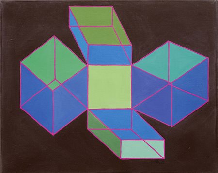 Achille Perilli Roma 1927 Il brutale disdegno, 1975 Acrilico su tela, cm....