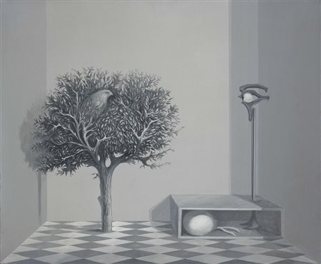 Fabrizio Clerici Milano 1913 - Roma 1993 La teoria degli sguardi Olio su...