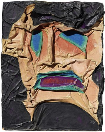 Maurice Henry Cambrai 1907 - Milano 1984 Témoin, 1962 Rilievo in carta...