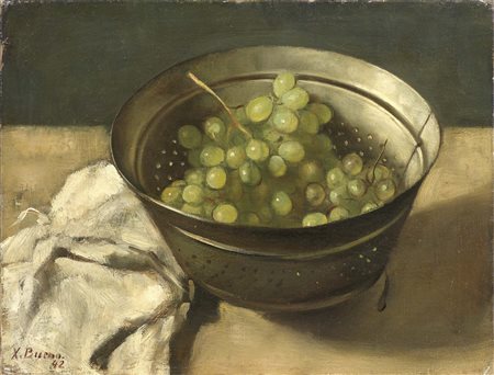 Xavier Bueno Vera de Bidesoa 1915 - Fiesole (Fi) 1979 Frutta, 1942 Olio su...