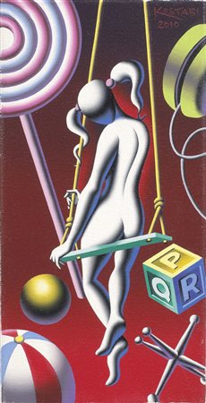 Mark Kostabi Los Angeles 1960 Innocence Behind, 2010 Acrilico su tela, cm....