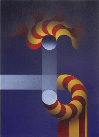 Julio Le Parc Mendoza 1928 Modulation B27, 1986 Acrilico su tela, cm. 45,8x33...