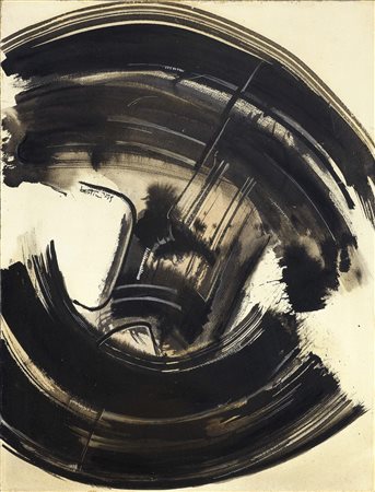 Gianni Bertini Pisa 1922 - 2010 Senza titolo, 1959 Tecnica mista su carta...