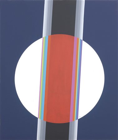 Eugenio Carmi Genova 1920 Segnale immaginario, 1974 Olio su tela, cm. 60x50...