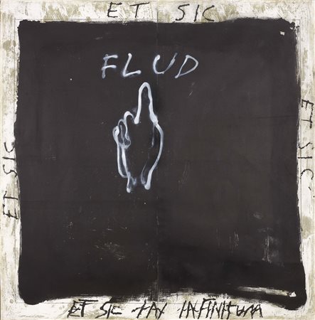 Antoni Tàpies Barcellona 1923 - 2012 Flud, (1988) Acquaforte, es. 11/25, cm....