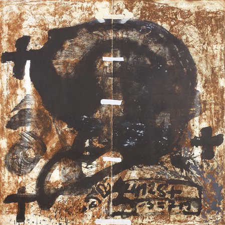 Antoni Tàpies Barcellona 1923 - 2012 Senza titolo Acquaforte e acquatinta,...