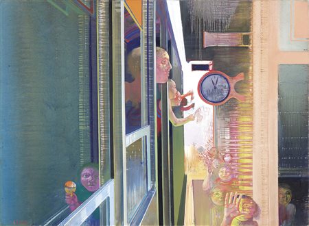 Leonardo Cremonini Bologna 1925 - Parigi 2010 Le départ, 1972-73 Olio su...