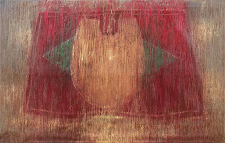 Omar Galliani Montecchio Emilia (Re) 1954 Virgo tagliente, 1987 Olio su tela,...