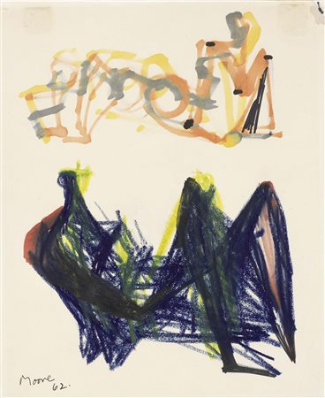 Henry Moore Castleford 1898 - Much Hadham 1986 Two Reclining Figures, 1962...