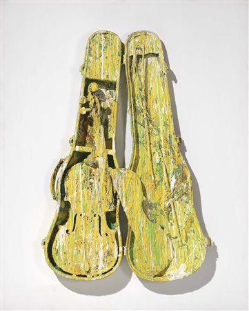 Arman Nizza 1928 - 2005 Senza titolo, 1991 Acrilico su violino in custodia...
