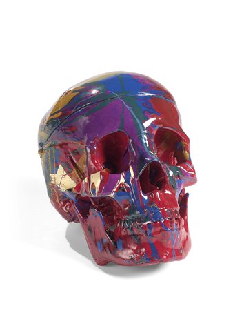 Damien Hirst Bristol 1965 Happy Head, 2007 Smalto su teschio di resina, cm....