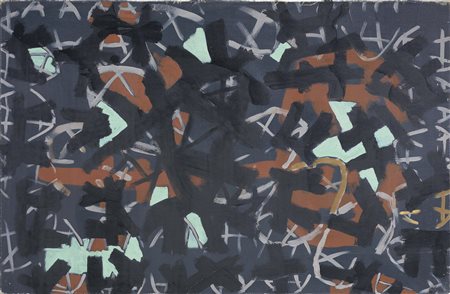 Giuseppe Capogrossi Roma 1900 - 1972 Superficie 718, 1950-51 Olio su tela,...