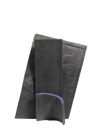 Nunzio L’Aquila 1954 Senza titolo, 1991 Pigmento blu e combustione su legno,...