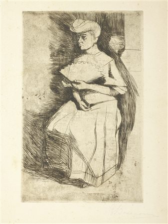 Umberto Boccioni Reggio Calabria 1882 - Sorte (Vr) 1916 Signora con...