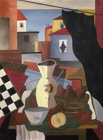 René Paresce Carouge 1886 - Parigi 1937 Natura morta, 1926 Olio su tela, cm....