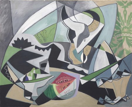 Gino Severini Cortona (Ar) 1883 - Parigi 1966 Sculpture en plâtre et...