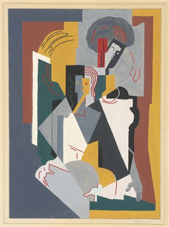 Albert Gleizes Parigi 1881 - Avignone 1953 Composizione, 1921 Tempera su...