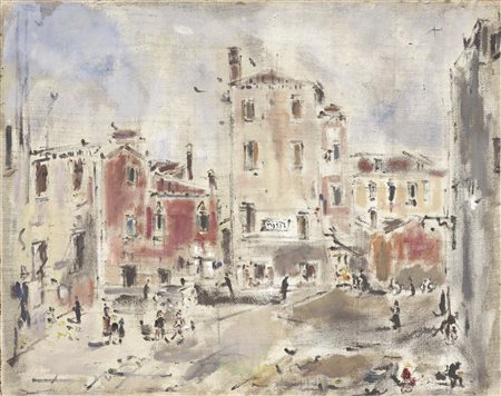 Filippo de Pisis Ferrara 1896 - Milano 1956 Campo dell’Angelo Raffaele a...