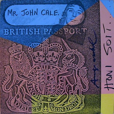 ANDY WARHOL John Cale - Honi Soit 1981 Cover originale firmata da Andy Warhol...