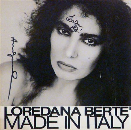 ANDY WARHOL Loredana Bertè - Made in Italy 1981 Cover originale firmata da...