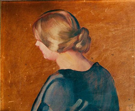 MARIO TOZZI Ritratto 1920 Olio su cartone cm 38x46 Provenienza: Collezione...