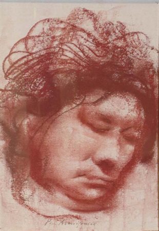 PIETRO ANNIGONI Ritratto Anni ‘ 70 Sanguigna su carta cm 20x30 Provenienza:...