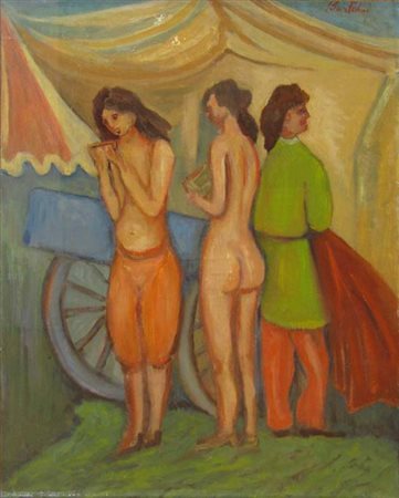 LUIGI BARTOLINI Anni ‘50 olio su tela cm 40x50 Autentica Galleria La Tavolozza