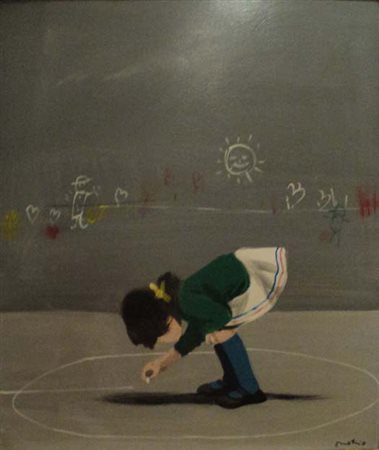 ENOTRIO Anni ‘70 olio su tela cm 50X65 Opera Autenticata