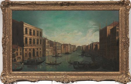 Scuola veneziana, secc. XVIII-XIXVEDUTA DEL CANAL GRANDEolio su tela, cm...