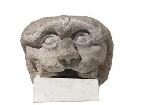 DOCCIONE, ITALIA CENTRALE, FINE SECOLO XVI, in pietra raffigurante mascherone...