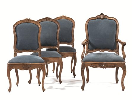 Piccolo finimento, Italia centrale, seconda metà sec. XVIIIin noce intagliato...