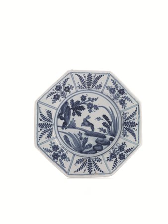 PIATTO, TORINO, MANIFATTURA REGIO PARCO, TERZO QUARTO DEL SECOLO XVIIin...