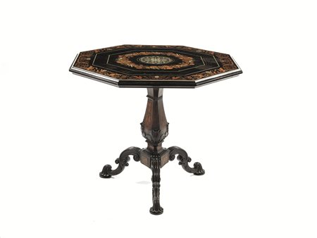 Tavolo da centro, Firenze, seconda metà sec. XIX, bottega dei Falciniin...