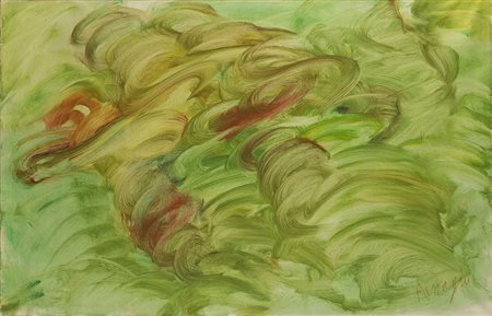 Jean-Michel Messager (Toul 1960) - "Senza titolo" olio su tela, cm 60x90...