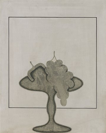 Angelo Cagnone (Carcare 1941) - "Natura morta" 1968 olio su tela, cm 50x40...