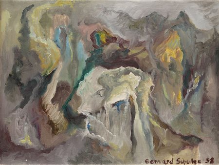 Bernard Schultze (Schneidemuhl 1915 - Colonia 2005) - "Ossian" 1998 olio su...