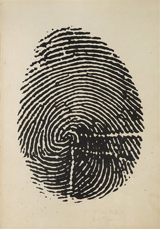 Piero Manzoni (Soncino 1933 - Milano 1963) - "Impronta del pollice sinistro"...