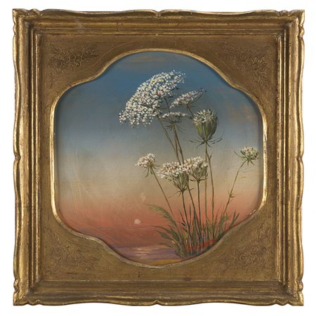 Romano Gazzera (Cirié 1906 - Torino 1985) - "Pizzi della regina al tramonto"...