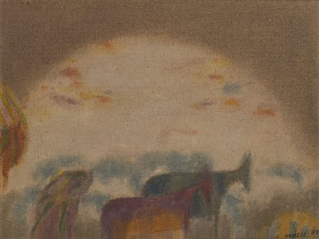 Antonio Music Zoran (Boccavizza 1909 - Venezia 2005) - "Collina dalmata" 1966...