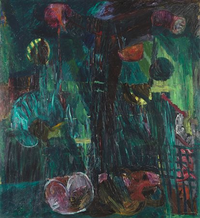 Bruno Cassinari (Piacenza 1912 - Milano 1992) - "Estate" 1961 olio su tela,...