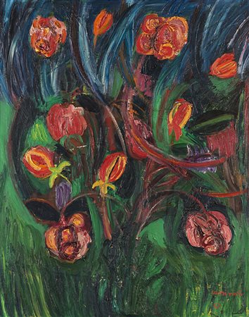 Bruno Cassinari (Piacenza 1912 - Milano 1992) - "Senza titolo" 1967 olio su...