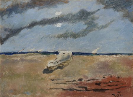 Filippo De Pisis (Ferrara 1896 - Milano 1956) - "Senza titolo" 1929 olio su...