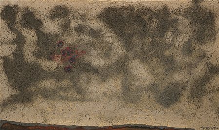 Giulio Turcato (Mantova 1912 - Roma 1995) - "Le cavallette" 1957 olio e...