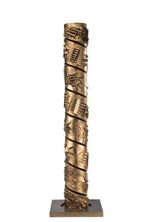 Arnaldo Pomodoro (Morciano Di Romagno 1926) - "Colonna" 1992 scultura in...