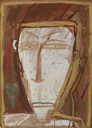 James Brown (Los Angeles 1951) - "Senza titolo" 1984 tecnica mista su...