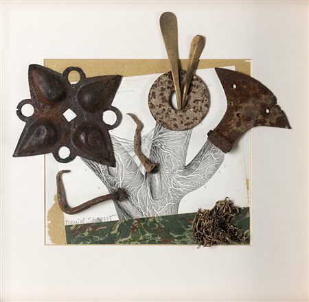 Daniel Spoerri (Galati 1930) - "Senza titolo" 1999 assemblage di ferro e...