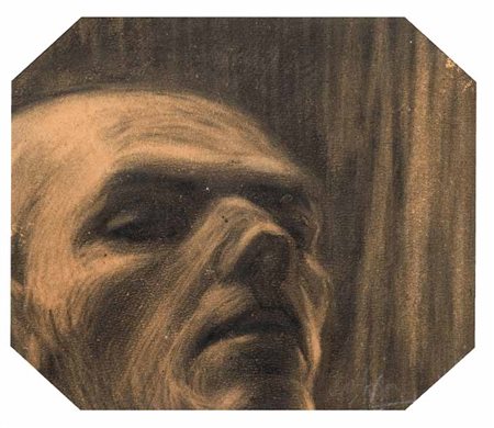 UBALDO OPPI Bologna 1889 – Vicenza 1942 Maschera, 1909 tecnica mista su...