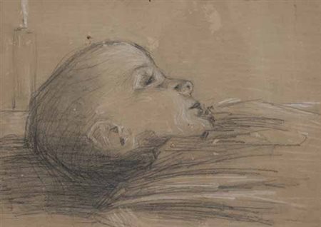 UBALDO OPPI Bologna 1889 – Vicenza 1942 La sorellina, testa di bimba tecnica...